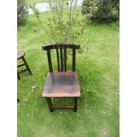 中式花园户外靠背椅复古实木靠背椅子时尚休闲椅咖啡店餐桌椅促销