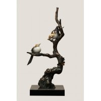 西式现代铜制小鸟2造型摆件家居装饰工艺品摆件