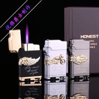 百诚正品图腾防风打火机气体充气创意个性金属电子品牌精品男女款