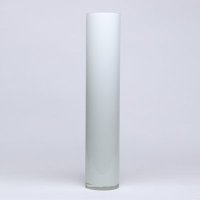 白色玻璃直圆筒花瓶 水培花瓶室内园艺用品 宜家简约风格10-50-W