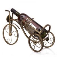 高档镀铜三轮车酒架创意红酒架子 欧式时尚葡萄酒架CZ-1-1A