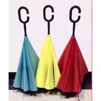 双层反向伞 c柄反向伞 日本原创反向伞