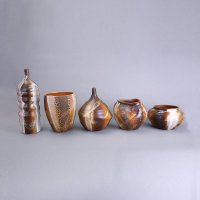 中式仿古高档陶瓷装饰瓶摆件 创意旧效果混色纹样花瓶花器 时尚家居陶瓷饰品工艺品摆件BT-15