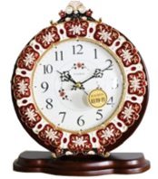 中式古典实木底座金属座钟台钟TB039，下单备注颜色