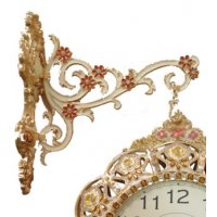 锌合金金属双面机芯可双面观看KS9019双面钟，下单备注颜色