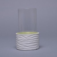 客厅/餐厅/阳关简约现代陶瓷白色烛台（小）RP-TCH6011