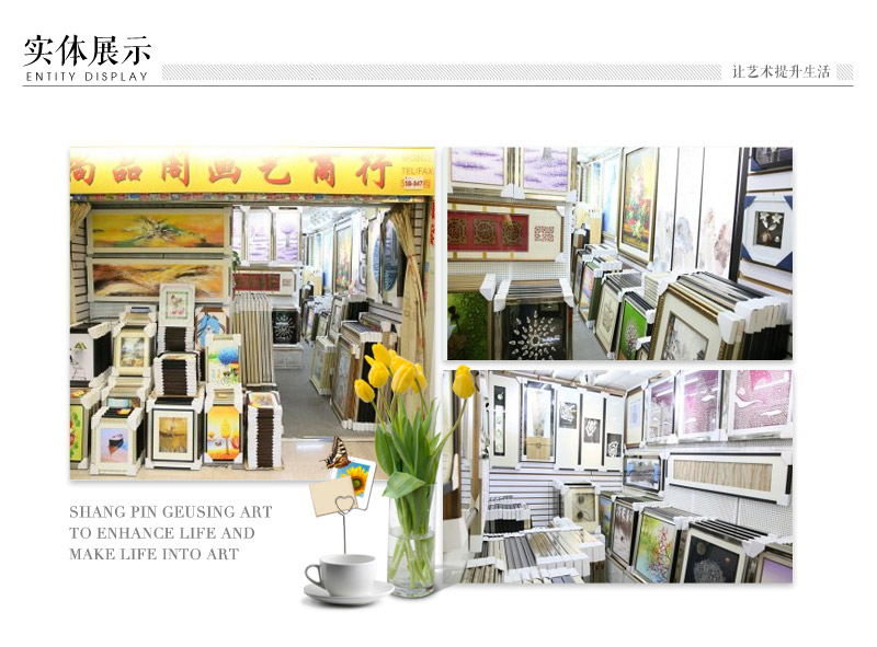 现代手工油画沙发挂画三件套 红白色专用防水油画布ps框挂画 酒店家居装饰画 SPG YH06013