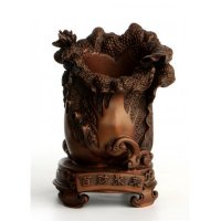 中式简约铜制百财聚来造型摆件家居装饰摆件卧室摆件