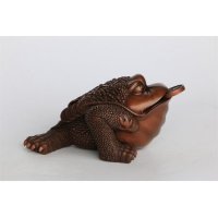 中式简约铜制金钱蟾蜍造型摆件家居装饰摆件动物摆件招财摆件