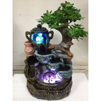 树脂假山流水喷泉，龙池工艺品小摆件4个一箱
