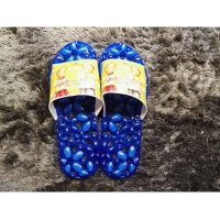 韩国进口防滑漏水按摩拖鞋  均码镂空水晶胶拖鞋