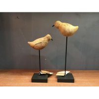 印度进口仿博物馆木质抽象鸟摆件动物摆件家居装饰摆件