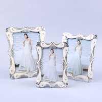 现代高档锌合金相框 米白色艺术边框婚纱照相架 婚庆送礼家饰装饰品 158-46F