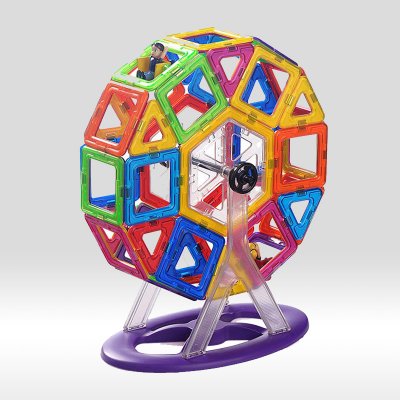 磁力片百变提拉积木建构片磁性益智 儿童拼装散装 玩具