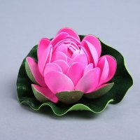 中式仿真花荷叶荷花 装饰小荷花流水喷泉鱼缸装饰品 田园摄影道具件仿真花 851-F