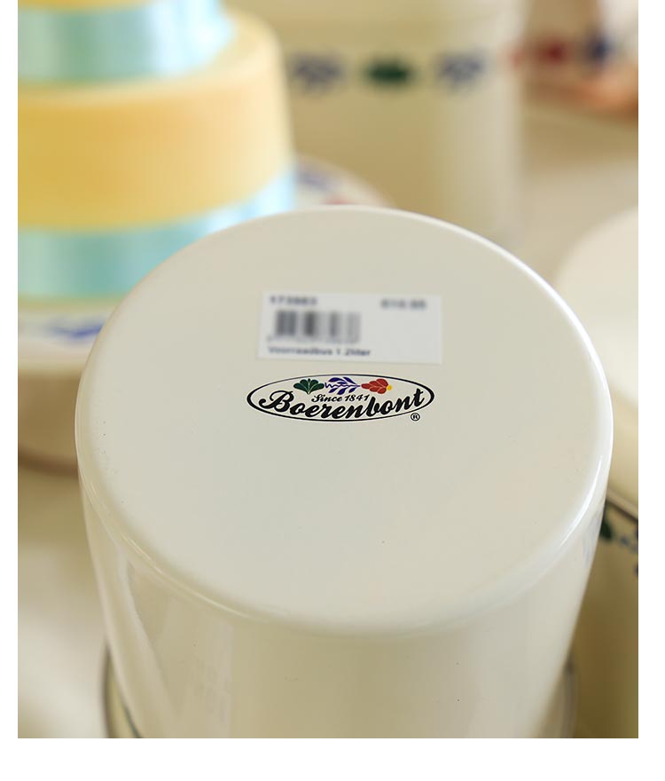 开利鉄制简约花边储物罐茶叶咖啡罐加厚镀锌有盖糖果收纳罐X889-J17