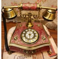 欧式复古风格棕油滴制全金属多元化电话机K18-2家居装饰摆件