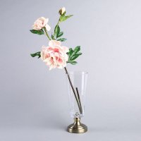 清新简约现代PU单枝花仿真花 牡丹花仿真花家居样板房装饰花 ZYT-8