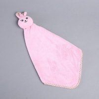 珊瑚绒小兔擦手巾 KX29183