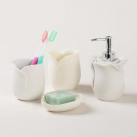 地中海风格法式田园 玫瑰砂岩卫浴套装 浴室洗漱套件 商务礼品 新婚乔迁礼品606
