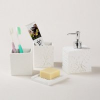 地中海风格法式田园  蕨叶化石卫浴套装 浴室洗漱套件 商务礼品 新婚乔迁礼品677