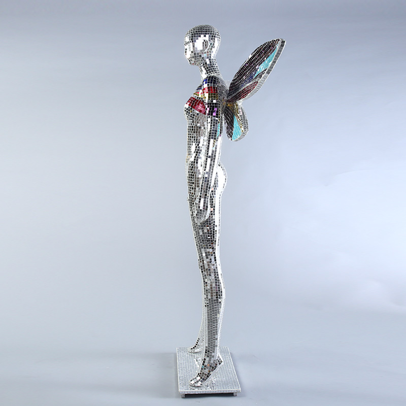 马赛克玻璃天使丽人 带翅膀模特 酒店KTV人物摆件，款式联系商家 CH-10714