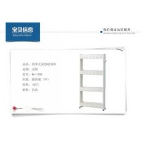迈辉带滑轮塑料缝隙收纳架收纳车 卫浴厨房夹缝储物柜 间隙置物车