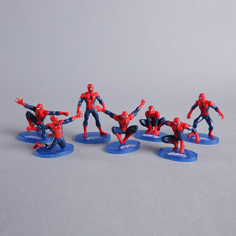 蜘蛛侠七件套造型手办人偶模型 O81