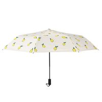三折黑胶防晒太阳伞--柠檬伞