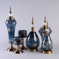 玻璃黄古铜造型摆件装饰品玻璃工艺品创意家居饰品 GYS1119A