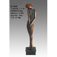 西式现代铜制抽象上海印象（一）造型摆件家居装饰摆件抽象摆件