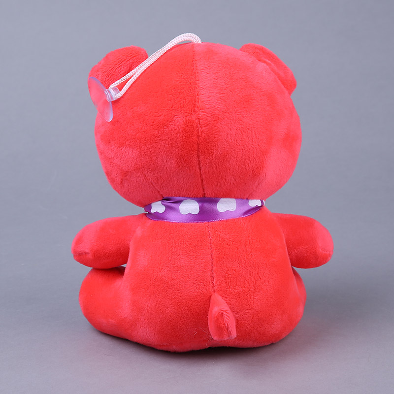 7寸紫色、红色熊毛绒玩具 毛绒公仔创意儿童可爱玩偶NB143