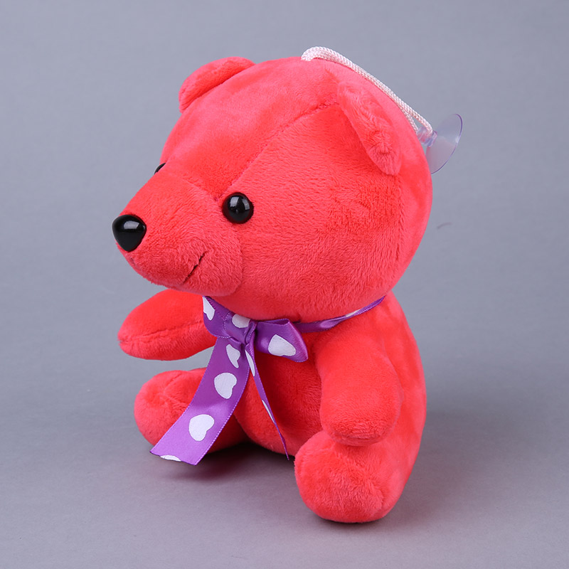 7寸紫色、红色熊毛绒玩具 毛绒公仔创意儿童可爱玩偶NB145