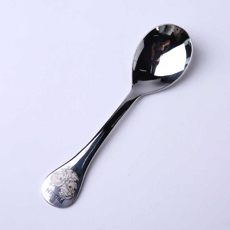 食品级不锈钢勺子 宝宝训练勺饭勺儿童勺子不锈钢餐具DP2102（不开发票）3
