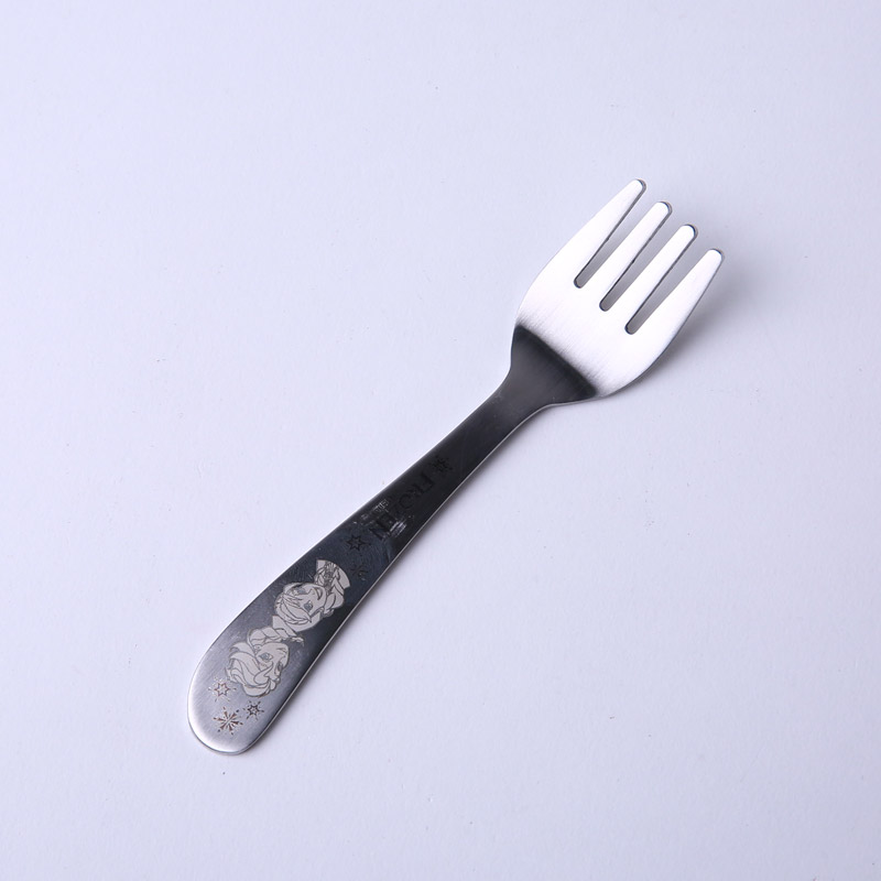食品级不锈钢勺子叉子套装 食品级餐具 宝宝训练叉子儿童叉子勺子餐具DP-2092（不开发票）4