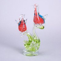 现代家居琉璃装饰品摆件 创意报喜鸟-2琉璃装饰摆件 家居工艺家庭装饰琉璃摆件 XSJ47
