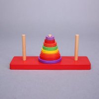 汉诺塔 木制益智玩具 印度河内塔 印度儿童智力玩具 AOE16