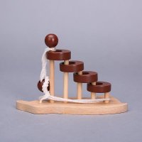 大象梯田 木制益智玩具解锁孔明锁鲁班锁系列 成人休闲儿童益智玩具 AOE37