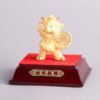卡通羊工艺品摆件 金色风水装饰摆件 送礼办公室镇宅家居装饰摆件JYG17