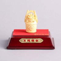 小日进桶金家居摆件 金色里紫铜外镕金风水装饰摆件 送礼办公室镇宅家居装饰摆件 JYG33