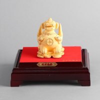 小旺财貔貅家居摆件 金色里紫铜外镕金风水装饰摆件 送礼办公室镇宅家居装饰摆件 JYG47