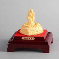 永结同心中家居摆件 金色里紫铜外镕金风水装饰摆件 送礼办公室镇宅家居装饰摆件 JYG64