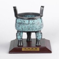 025克鼎家居摆件 铜色复古纯铜风水装饰摆件 送礼办公室镇宅家居装饰摆件 JYG79