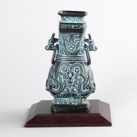 来壶家居摆件 铜色复古纯铜风水装饰摆件 送礼办公室镇宅家居装饰摆件 JYG93