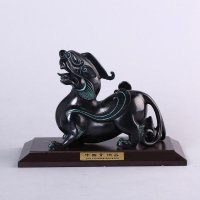 貔貅家居摆件 铜色复古纯铜风水装饰摆件 送礼办公室镇宅家居装饰摆件 JYG99