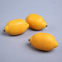 高仿真橡胶黄柠檬创意水果摆件 摄影商店道具田园厨房橱柜仿真水果 NM-2