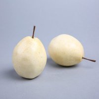 高仿真橡胶中国梨创意水果摆件 摄影商店道具田园厨房橱柜仿真水果 PL-3