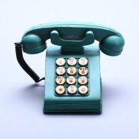 电话模型 手工铁皮复古工艺摆件创意居装饰品 （含木架费）DMDD034