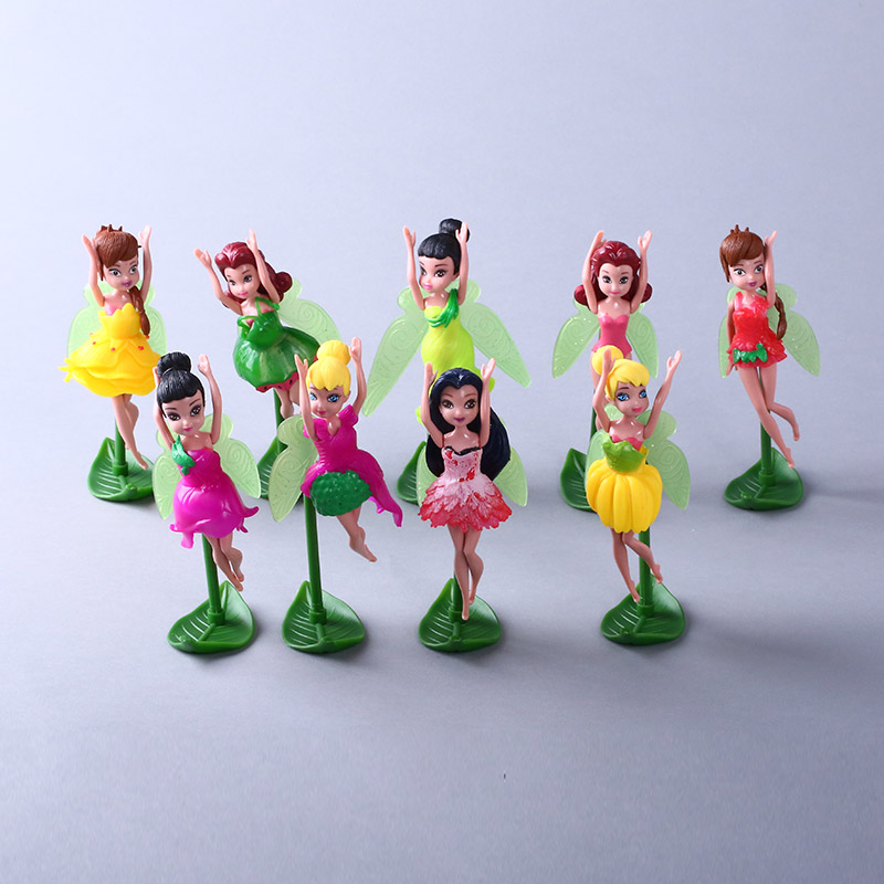 10款花仙子动漫玩偶 精致版公仔摆件宝宝礼物玩具 10件套 HAPPYDM251