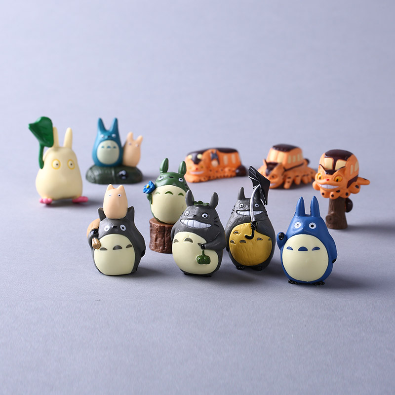 10款树脂龙猫 多多猫 苔藓微景观公仔配件 卡通动漫玩具摆件 HAPPYDM212